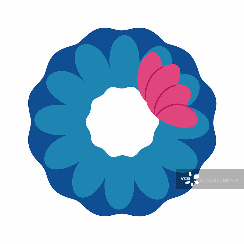 白色背景上的发圈蝴蝶结图片素材