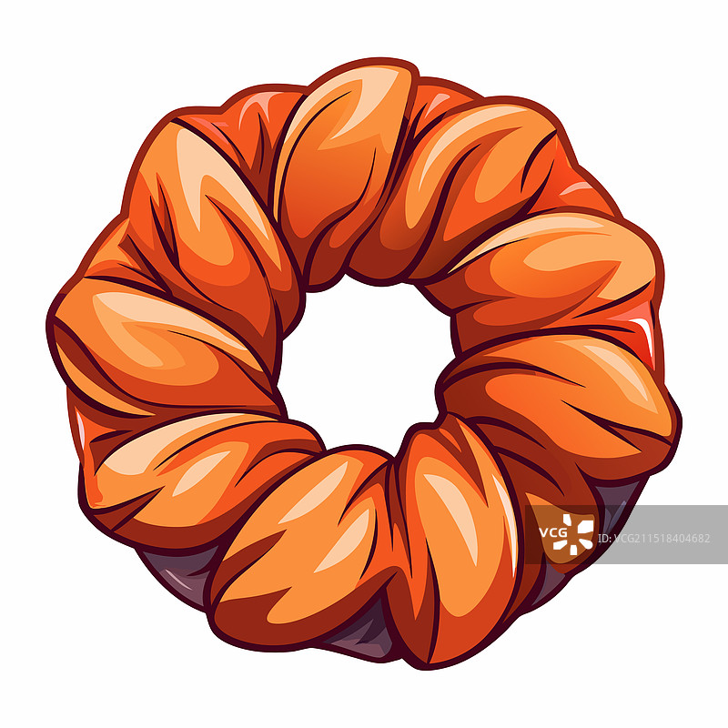 白色背景上的发圈图片素材