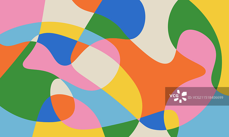 带简笔画的抽象彩色背景图片素材
