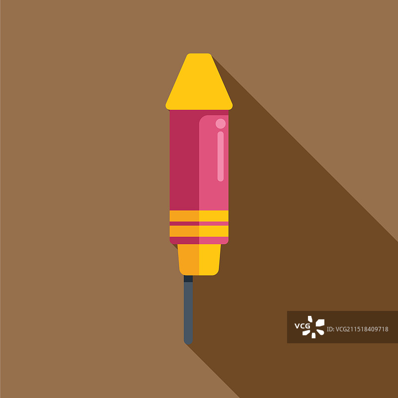 棕色背景上的烟花火箭图片素材