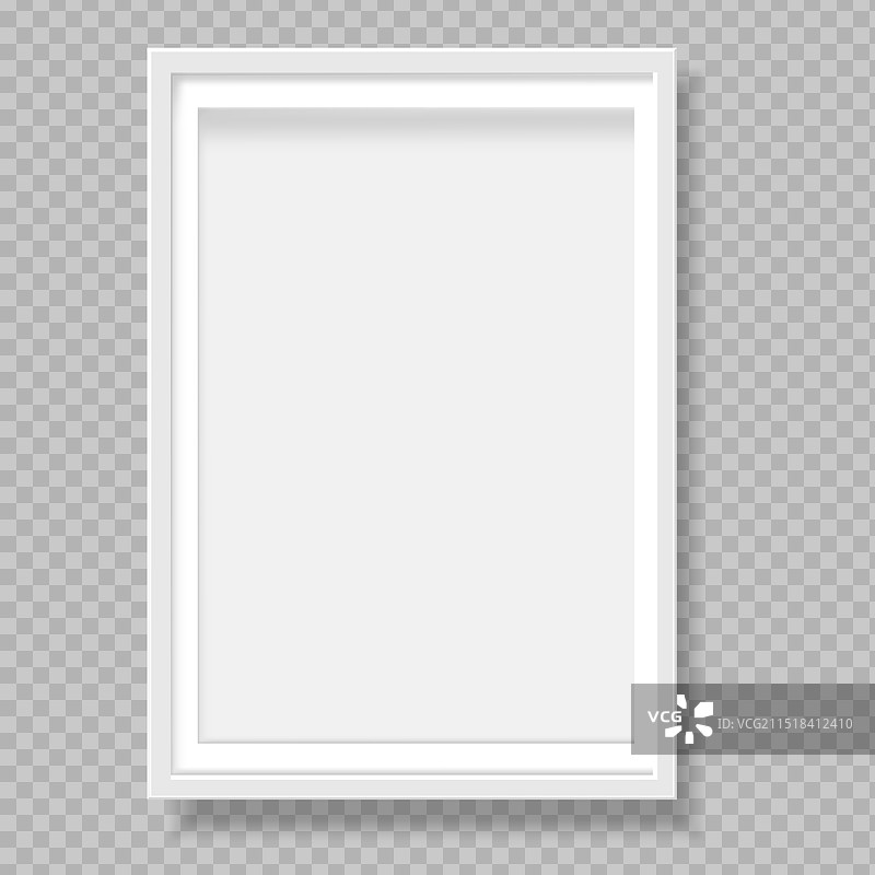 空白白色相框样机模板图片素材