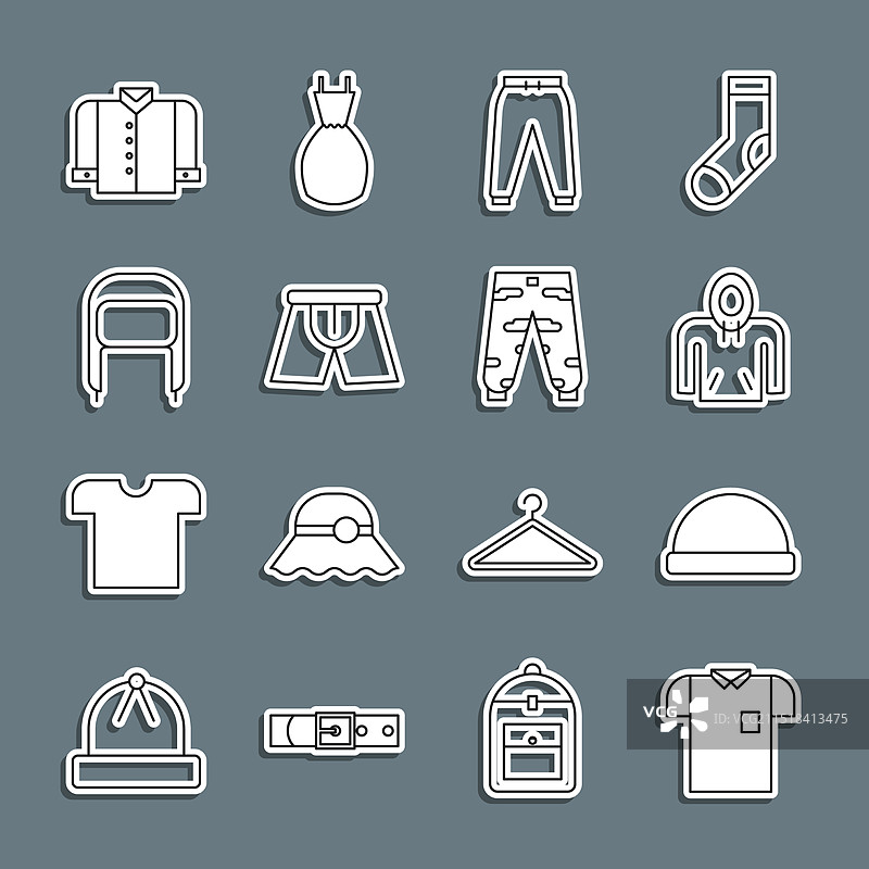 Polo衫便帽连帽衫运动裤套装图片素材