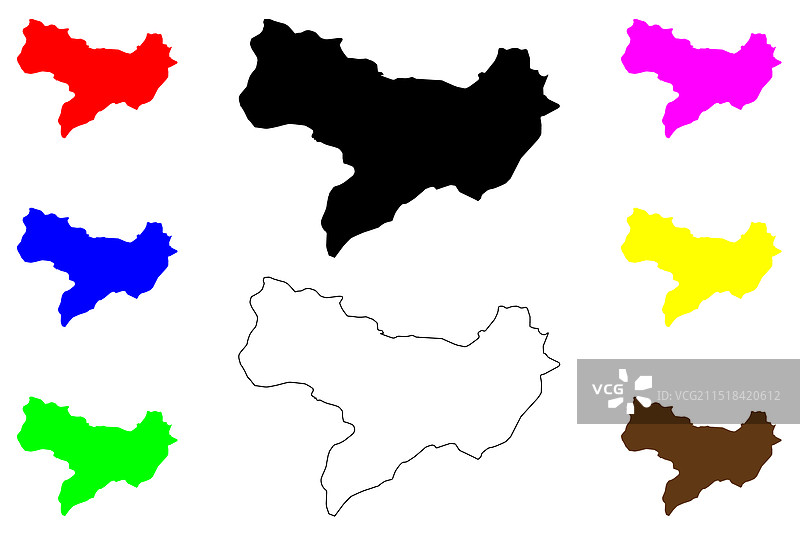 土耳其阿马西亚省地图图片素材