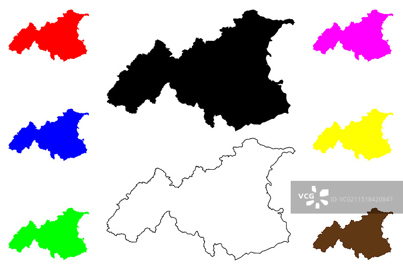 土耳其加济安泰普省地图图片素材