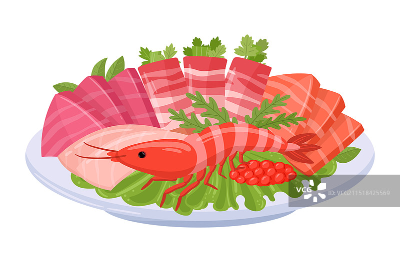 日式或韩式亚洲料理图片素材