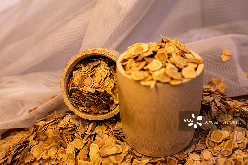 四川绵阳西洋参，切片西洋参，中药，补药图片素材