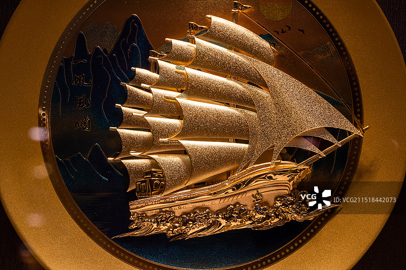 黄金礼品特写图片素材