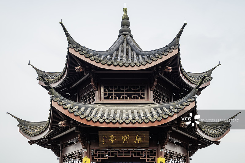 《杭州西湖集贤亭》古建筑图片素材