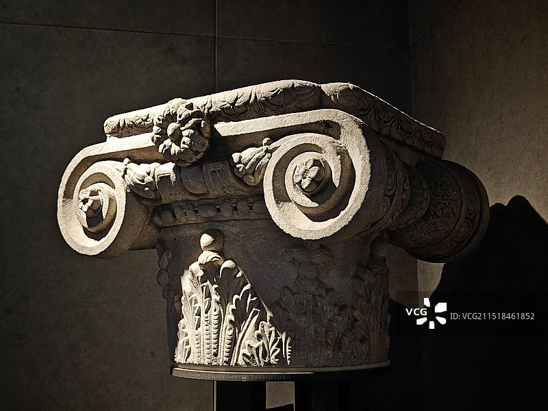 北京石刻艺术博物馆 清代 爱奥尼亚式柱头图片素材