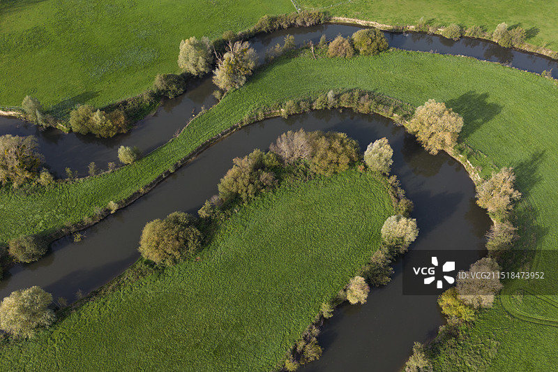 法国孔德兰以东的瓦兹河故道，自然2000保护区图片素材