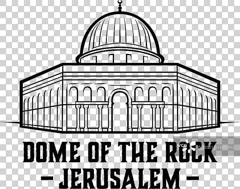 耶路撒冷巴勒斯坦加沙圆顶图片素材