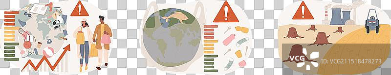 全球污染问题概念图片素材