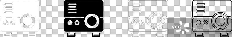 演示文稿，电影胶片，媒体投影仪图标图片素材