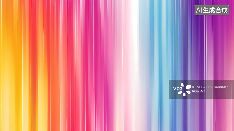 【AI数字艺术】彩色渐变垂直线条背景图片素材