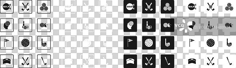 高尔夫球杆与运动高尔夫球图片素材