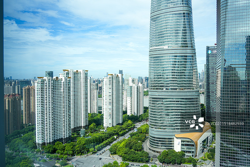 上海 丽晶酒店 餐厅 风景 陆家嘴 CBD 上海市区 都市 街道 上海中心大厦图片素材