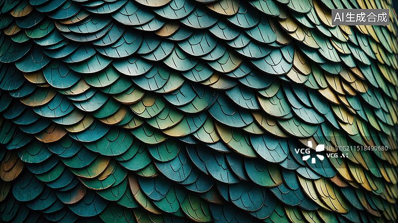 【AI数字艺术】龙鳞纹理图片素材