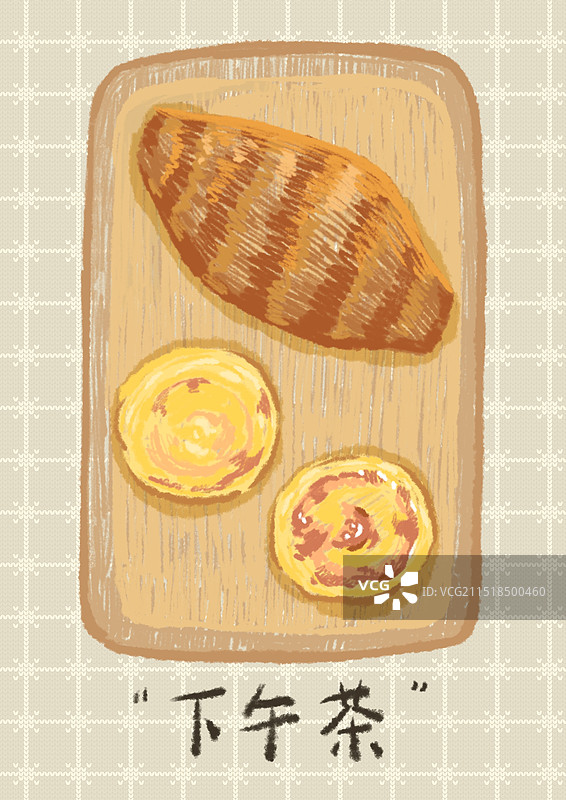 下午茶食物插画图片素材