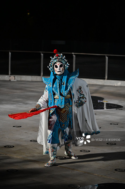 川剧变脸表演图片素材