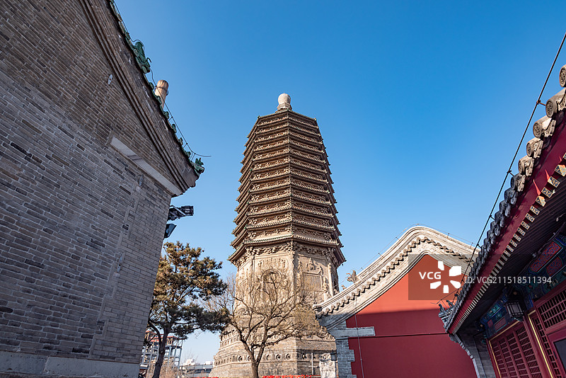 北京西城天宁寺塔图片素材