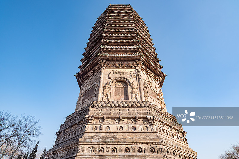北京西城天宁寺塔图片素材