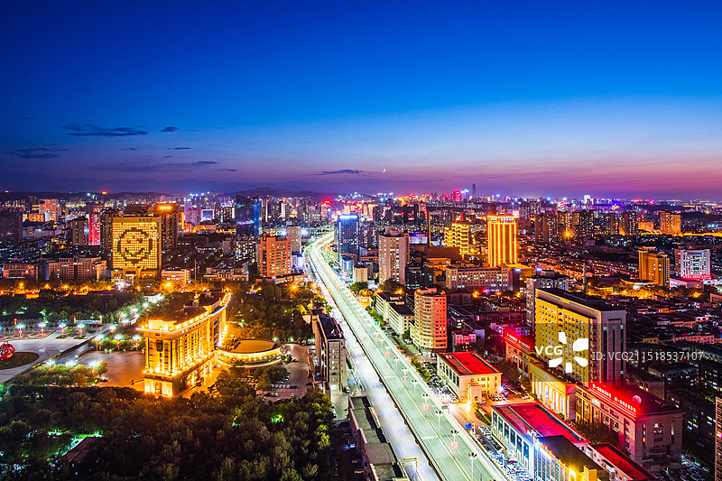 乌鲁木齐夜景图片素材