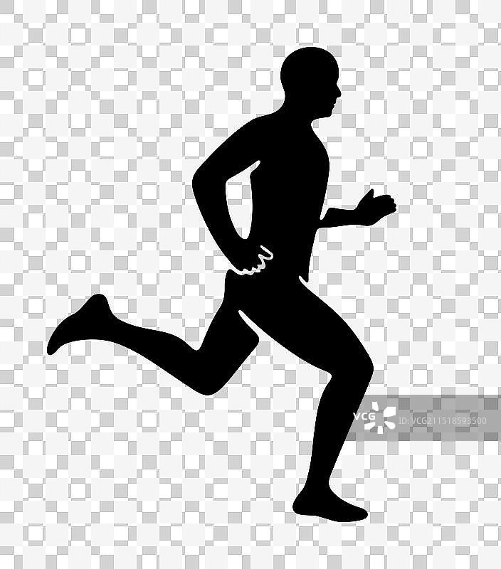 运动员跑步和冲刺图片素材