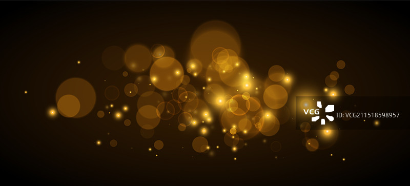 金色发光灯光效果图片素材