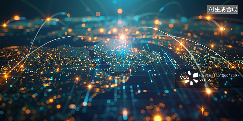 【AI数字艺术】商务互联全球化概念图片素材