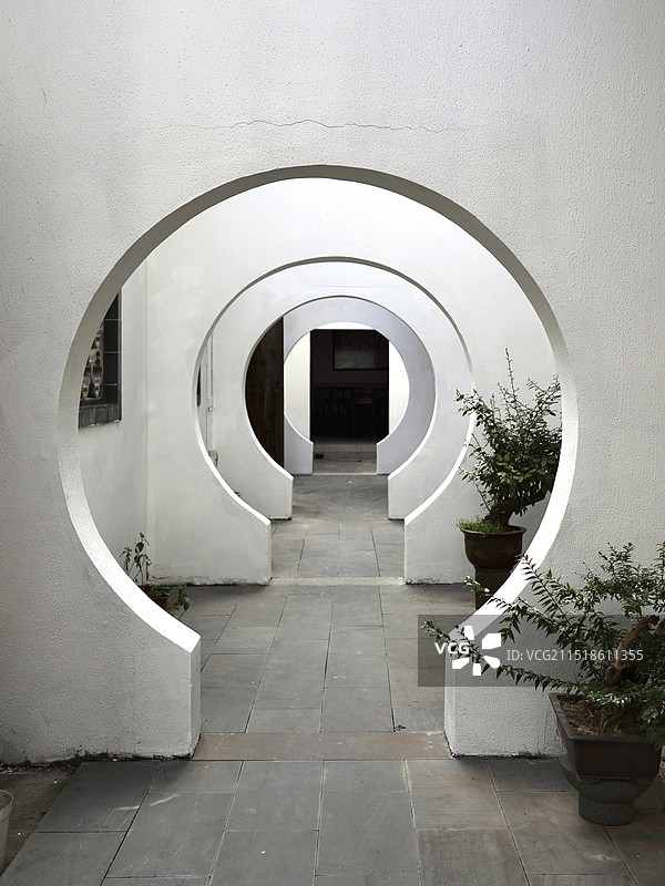 月洞门图片素材