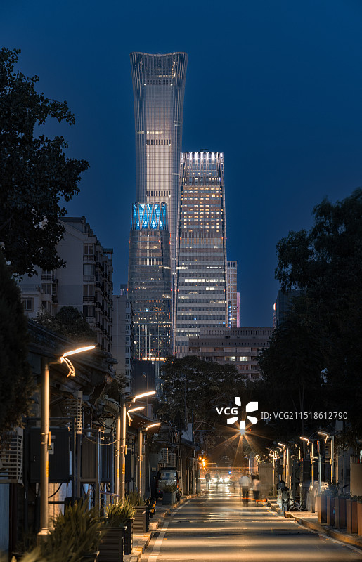 胡同国贸图片素材