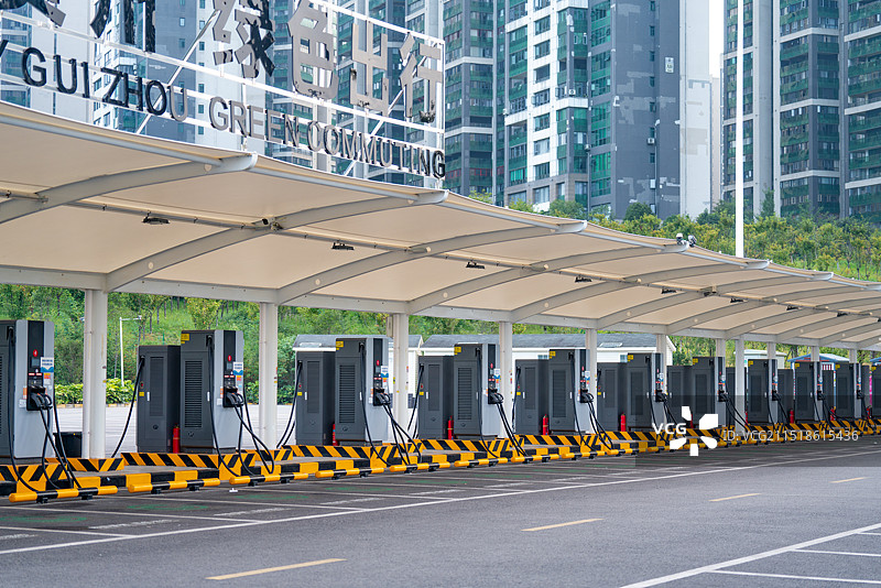 新能源汽车充电站图片素材