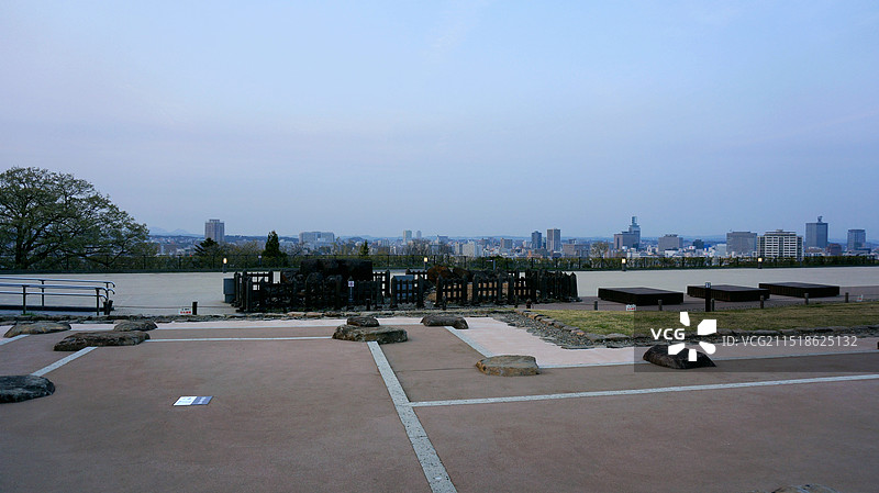 日本宫城县仙台市，仙台城迹图片素材