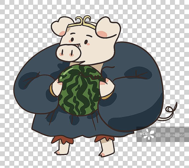 卡通西游记猪八戒手绘元素图片素材