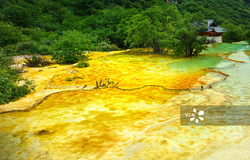 五彩池图片素材