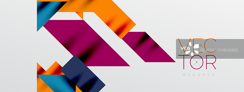 动态线条和三角形图片素材