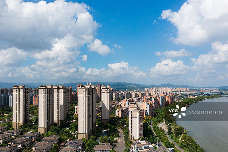 宁波海曙西枢纽天逸湾姚江西洪大桥图片素材