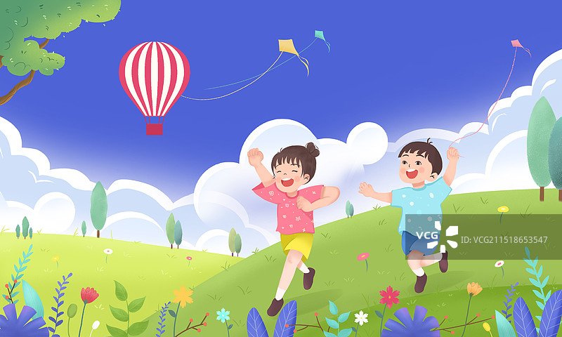 踏春出游季图片素材