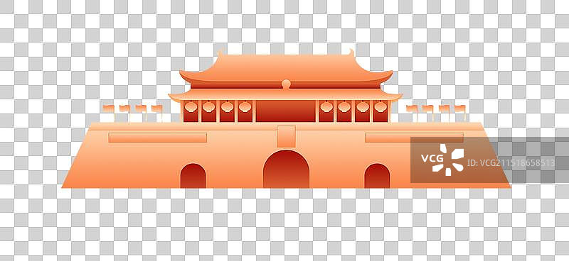 天安门免扣素材，国庆节天安门矢量素材图片素材