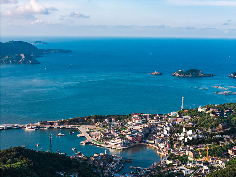 大陈岛看海图片素材