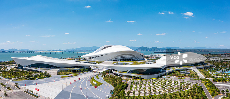 厦门白鹭体育场全景图片素材