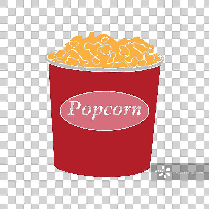 爆米花图标设计图片素材