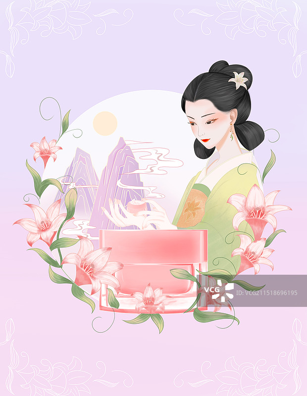 新中式化妆品包装图片素材