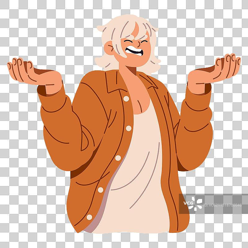 愤怒尖叫的女孩图片素材