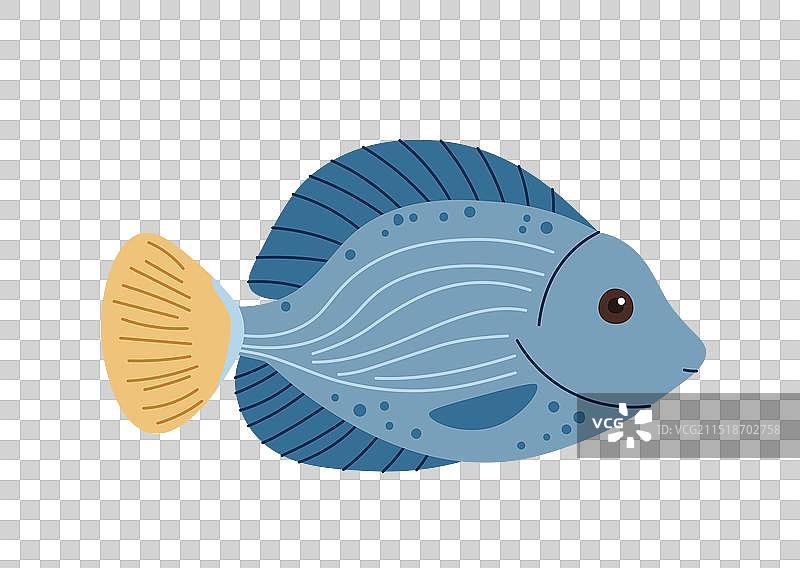 手绘卡通鱼图片素材