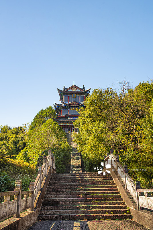 杭州萧山东方文化园  杭州  杭州旅游 亭台楼阁  风景图片素材