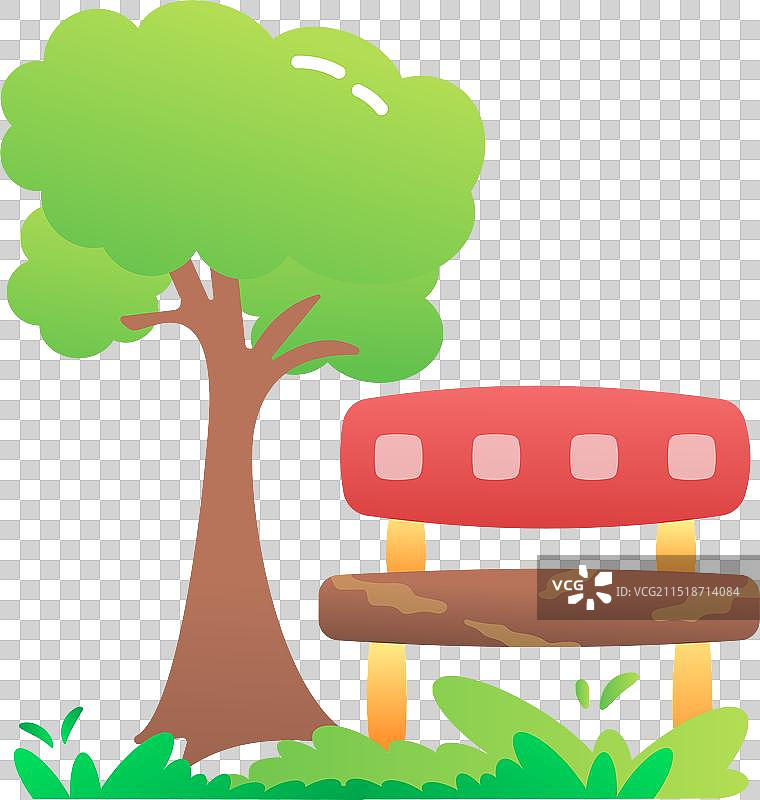 公园的长椅上图片素材