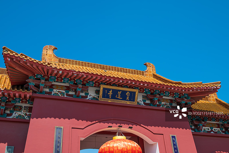 江苏徐州宝莲寺，香火祈福图片素材