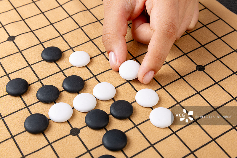 下五子棋特写图片素材