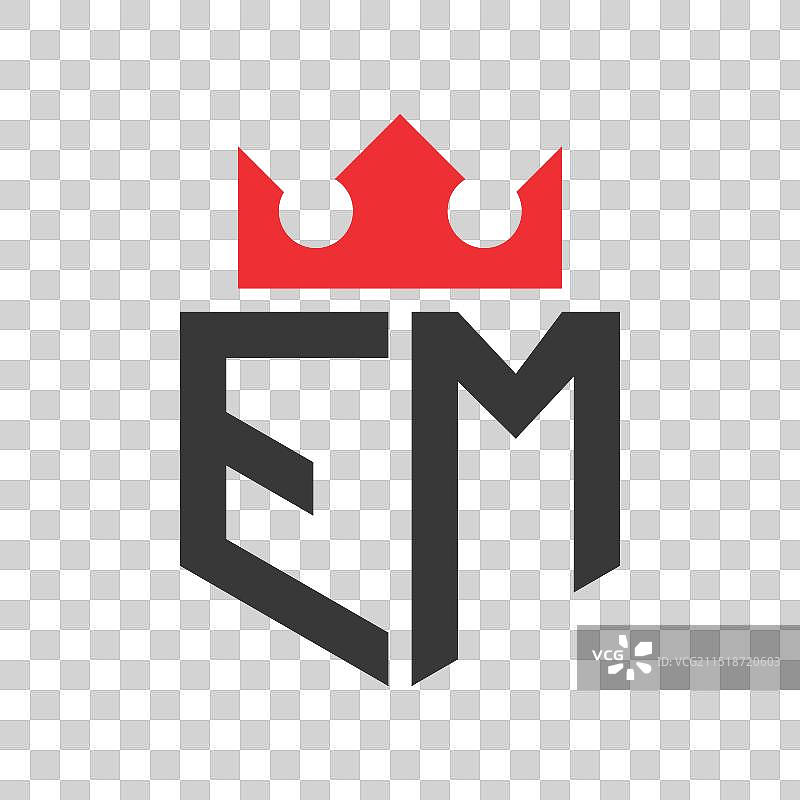 字母EM皇冠标志设计图片素材
